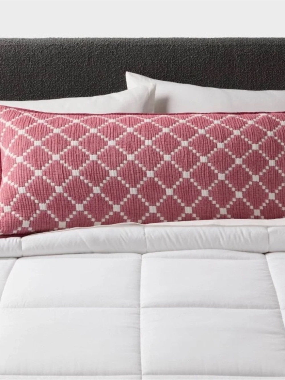Threshold Matelassé Body Pillow Cover Reversible NEW